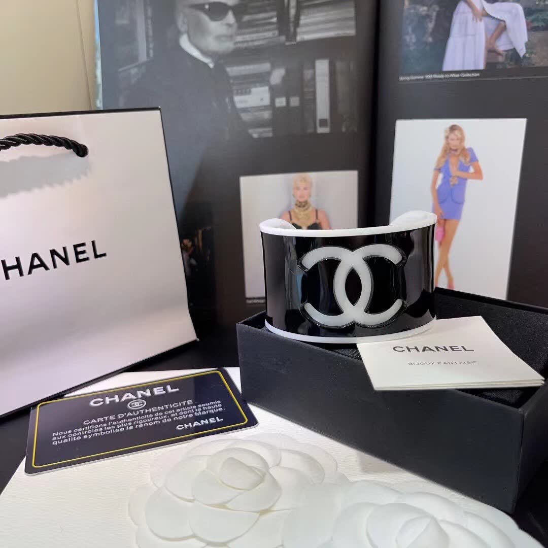 Chanel CC Logo Cuff Bracelet