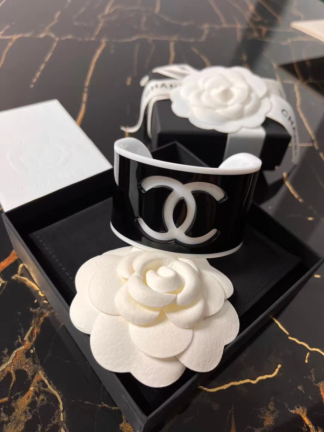 Chanel CC Logo Cuff Bracelet
