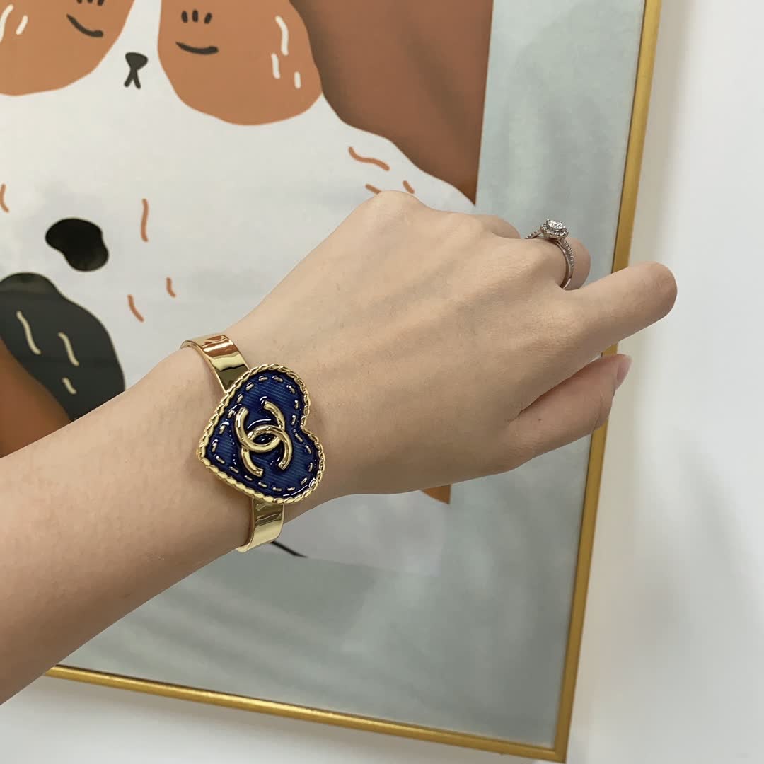 Chanel Heart Shaped Bracelet