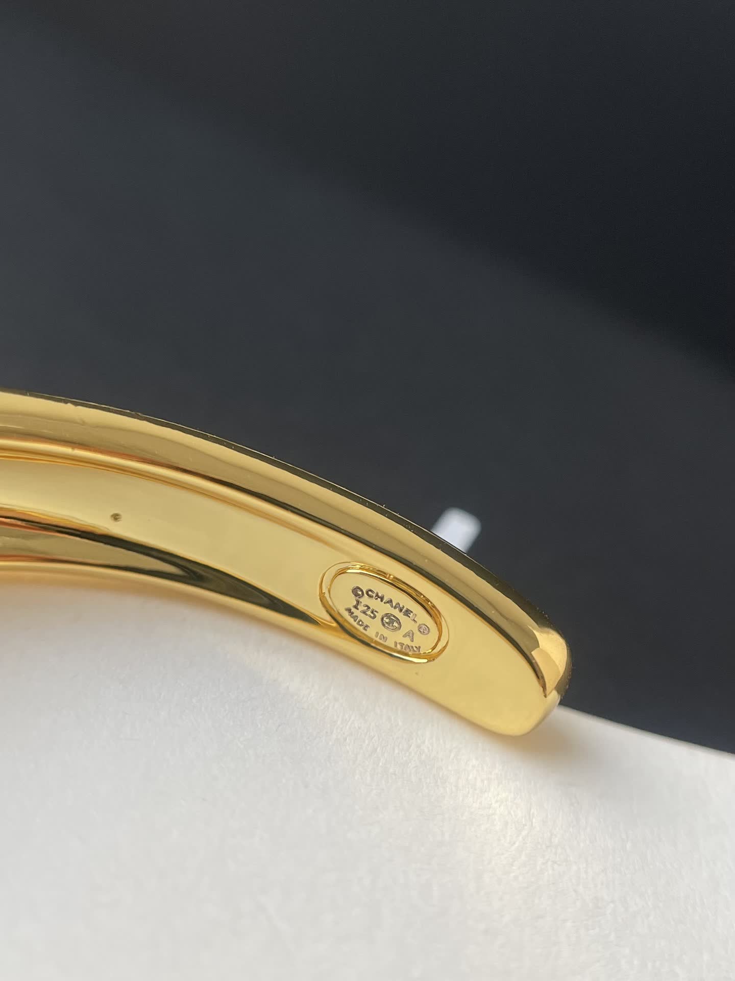 Chanel Gold Plated Bangle Bracelet