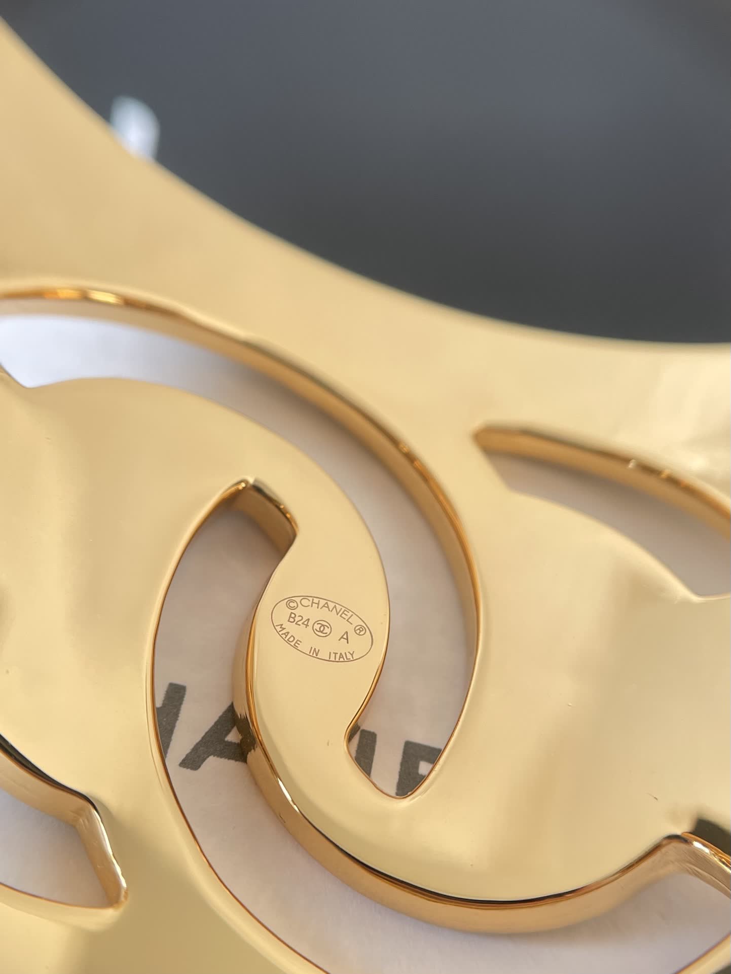 Chanel CC Logo Cuff Bracelet