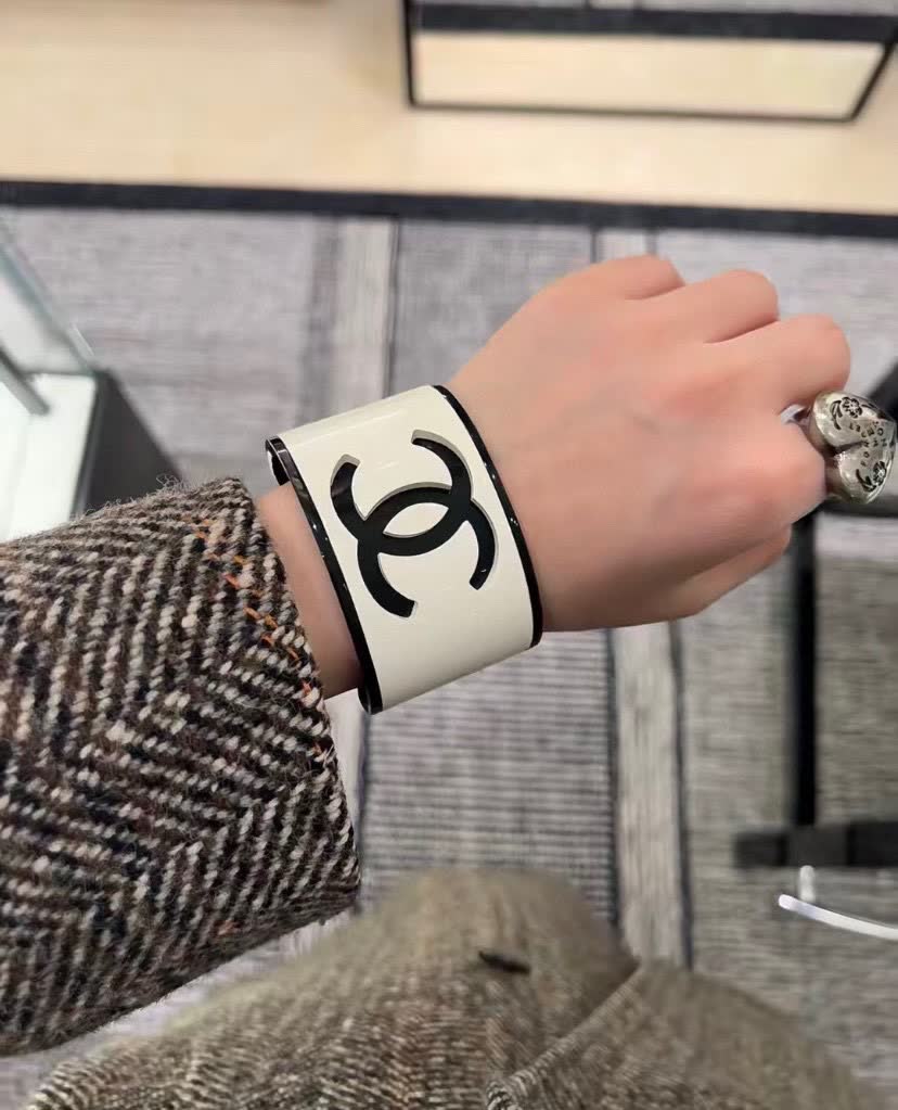Chanel CC Logo Cuff Bracelet