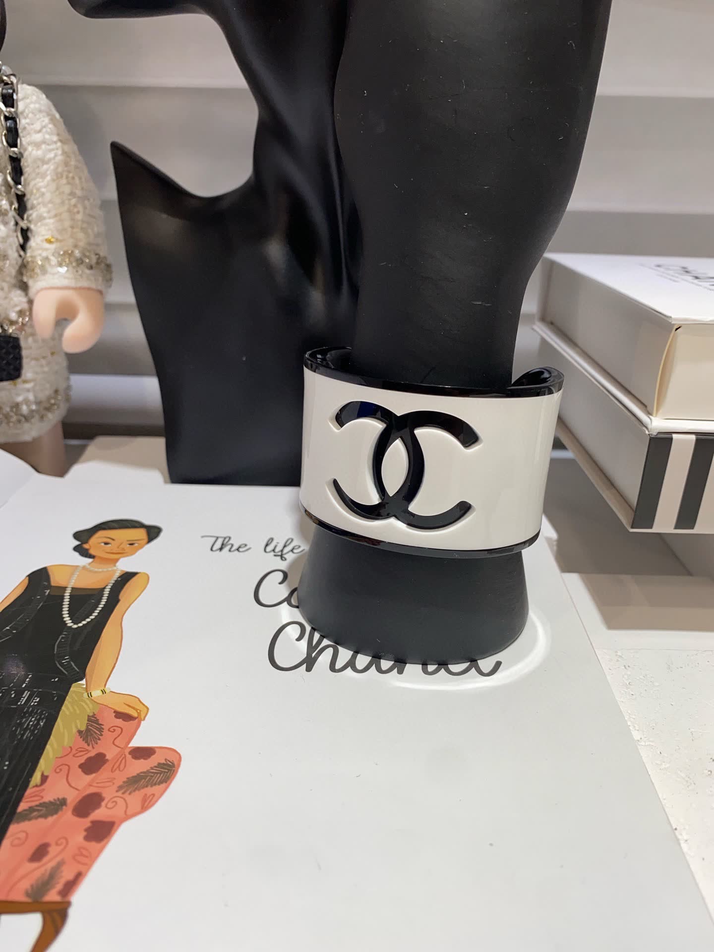 Chanel CC Logo Cuff Bracelet
