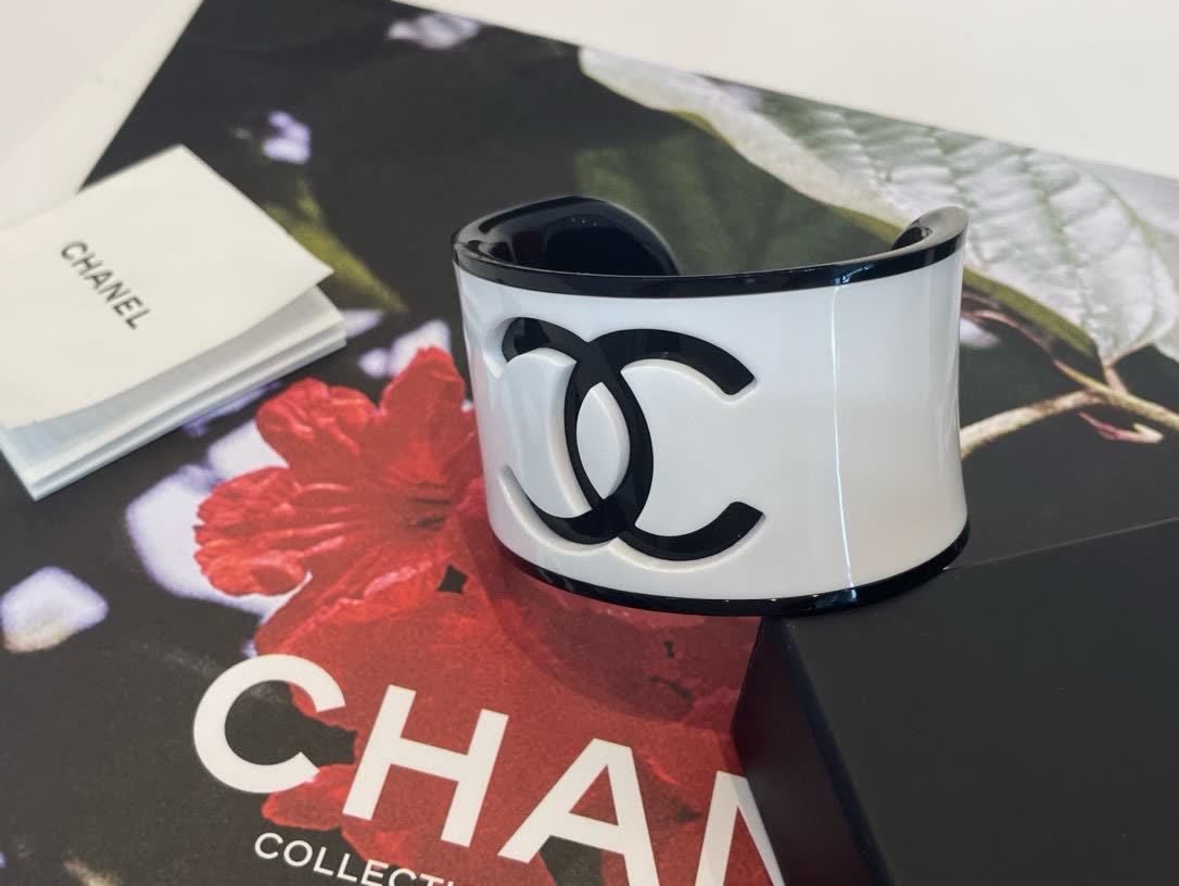 Chanel CC Logo Cuff Bracelet