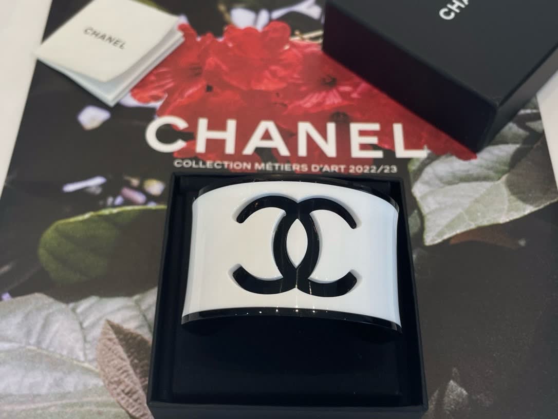 Chanel CC Logo Cuff Bracelet