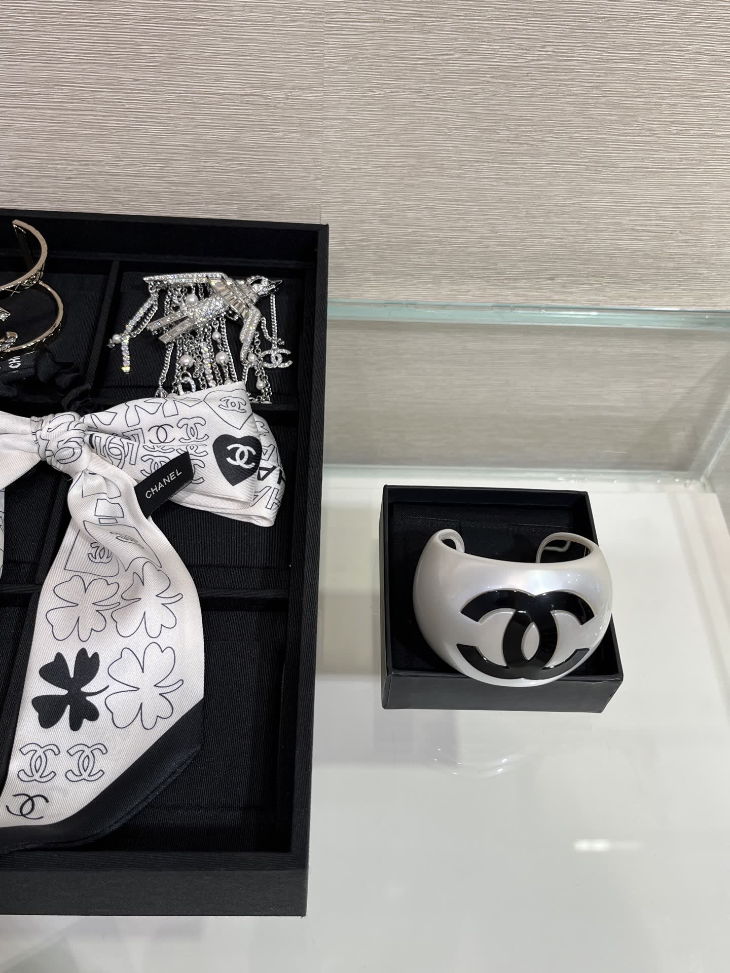 Chanel CC Logo Bangle Bracelet