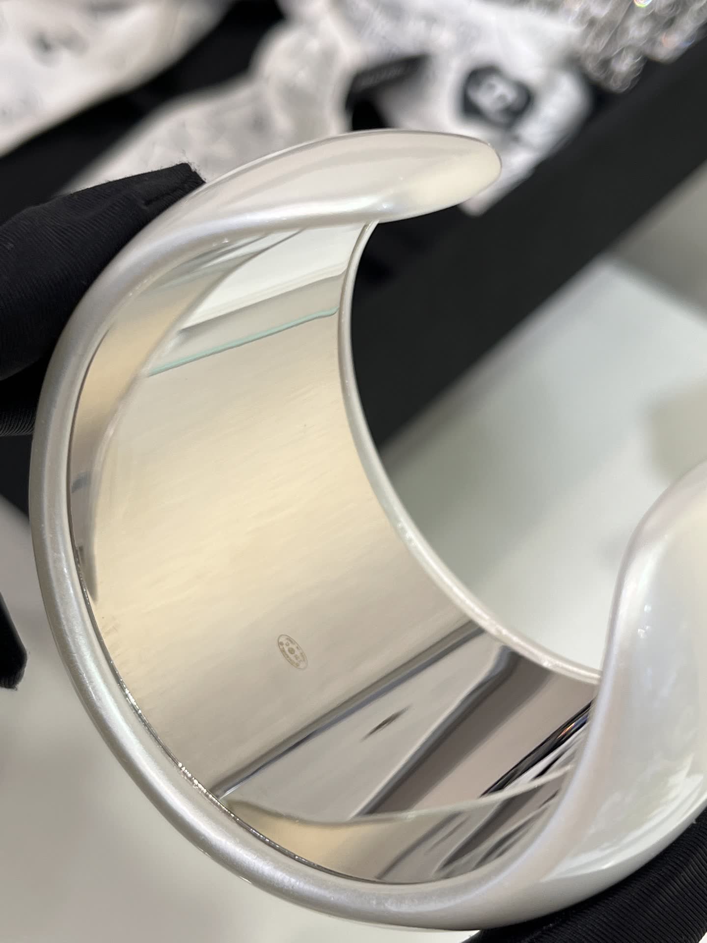 Chanel CC Logo Bangle Bracelet