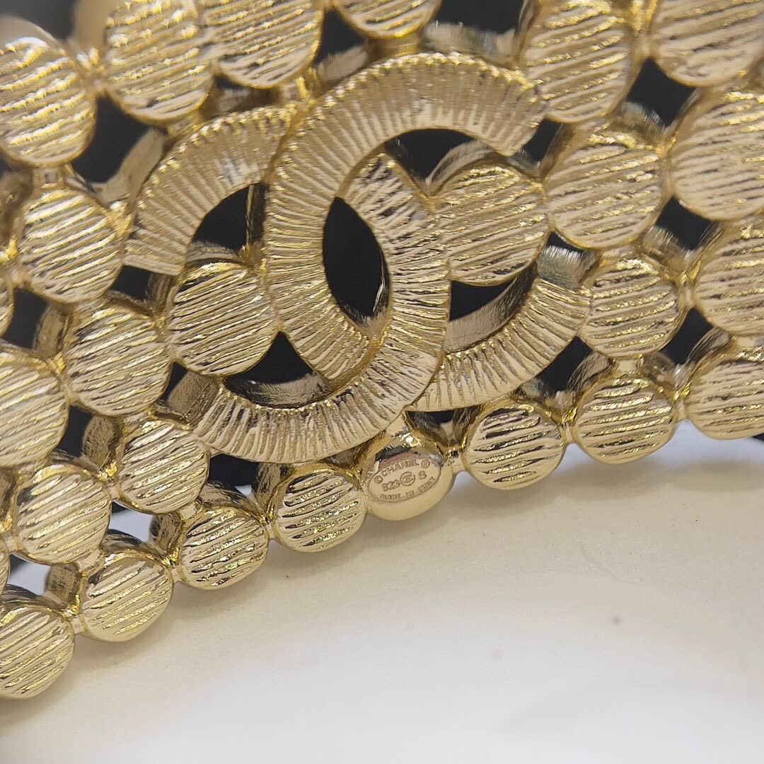 Chanel CC Logo Crystal Bracelet