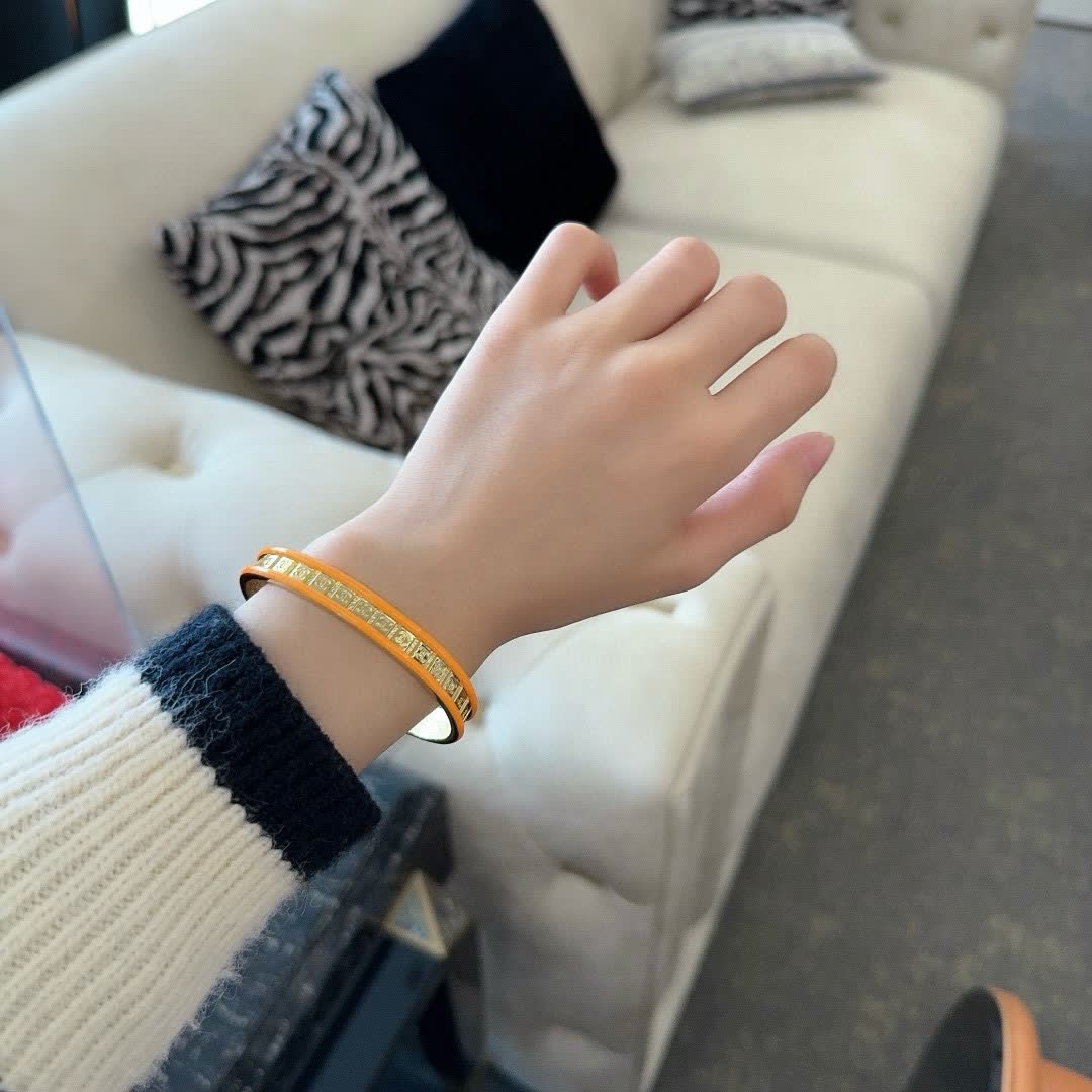 Chanel Gold-Tone Crystal Embellished Bangle Bracelet