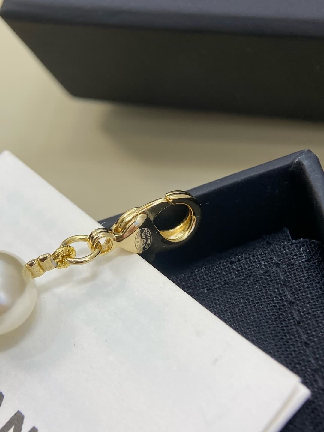 Chanel Pearl and Gold Bead Bracelet