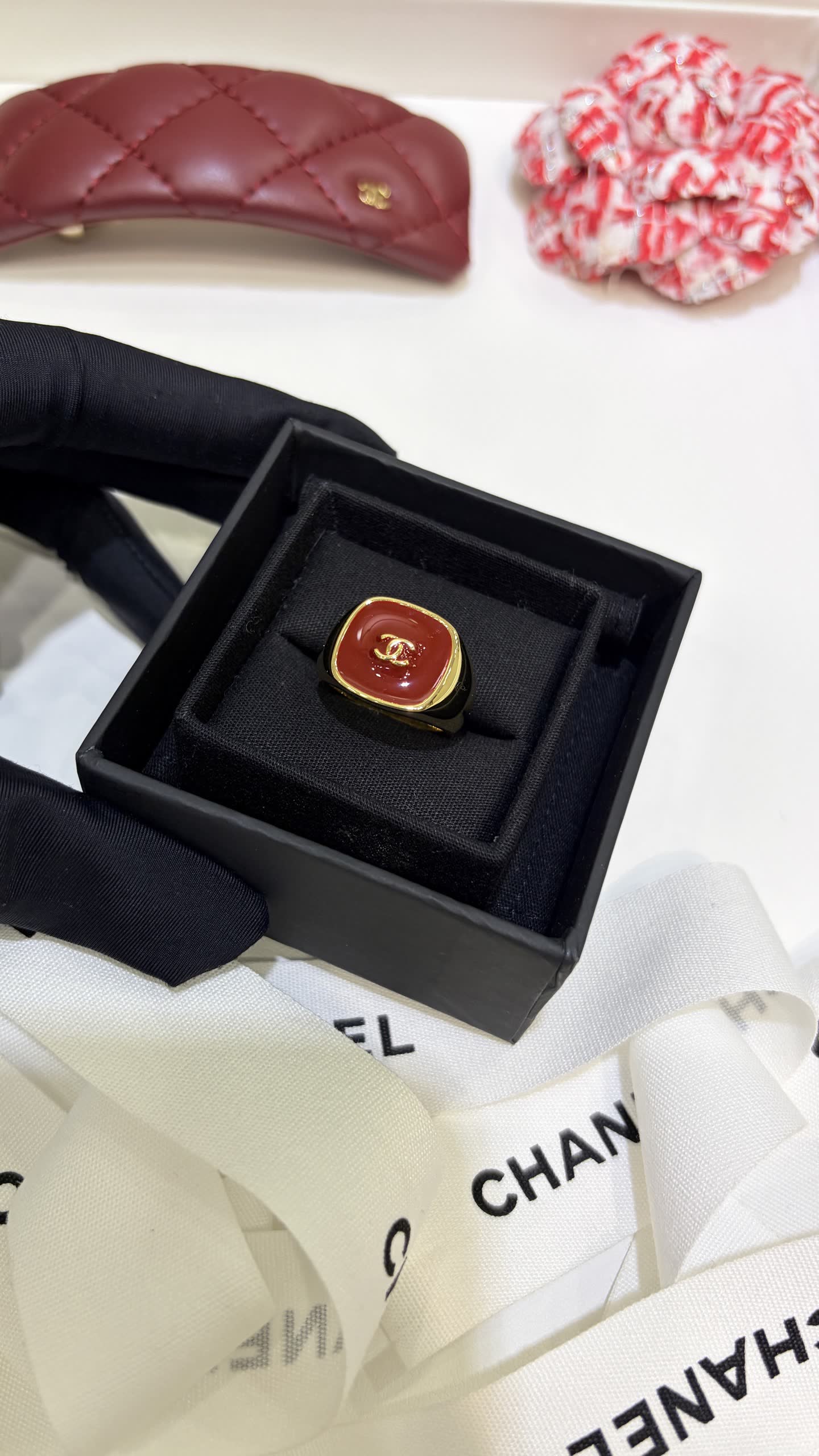 Chanel CC Ring and Bracelet Set