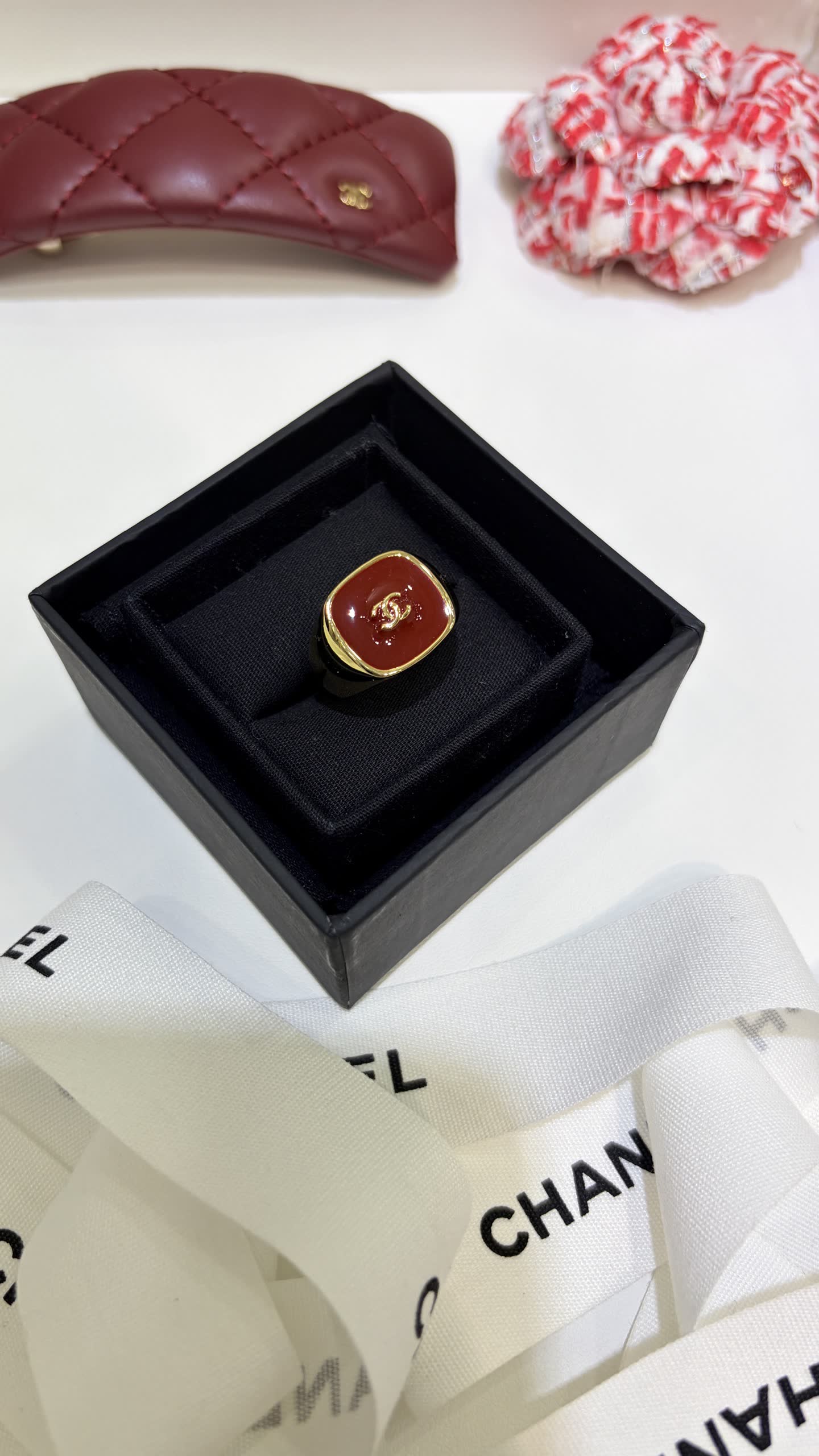 Chanel CC Ring and Bracelet Set
