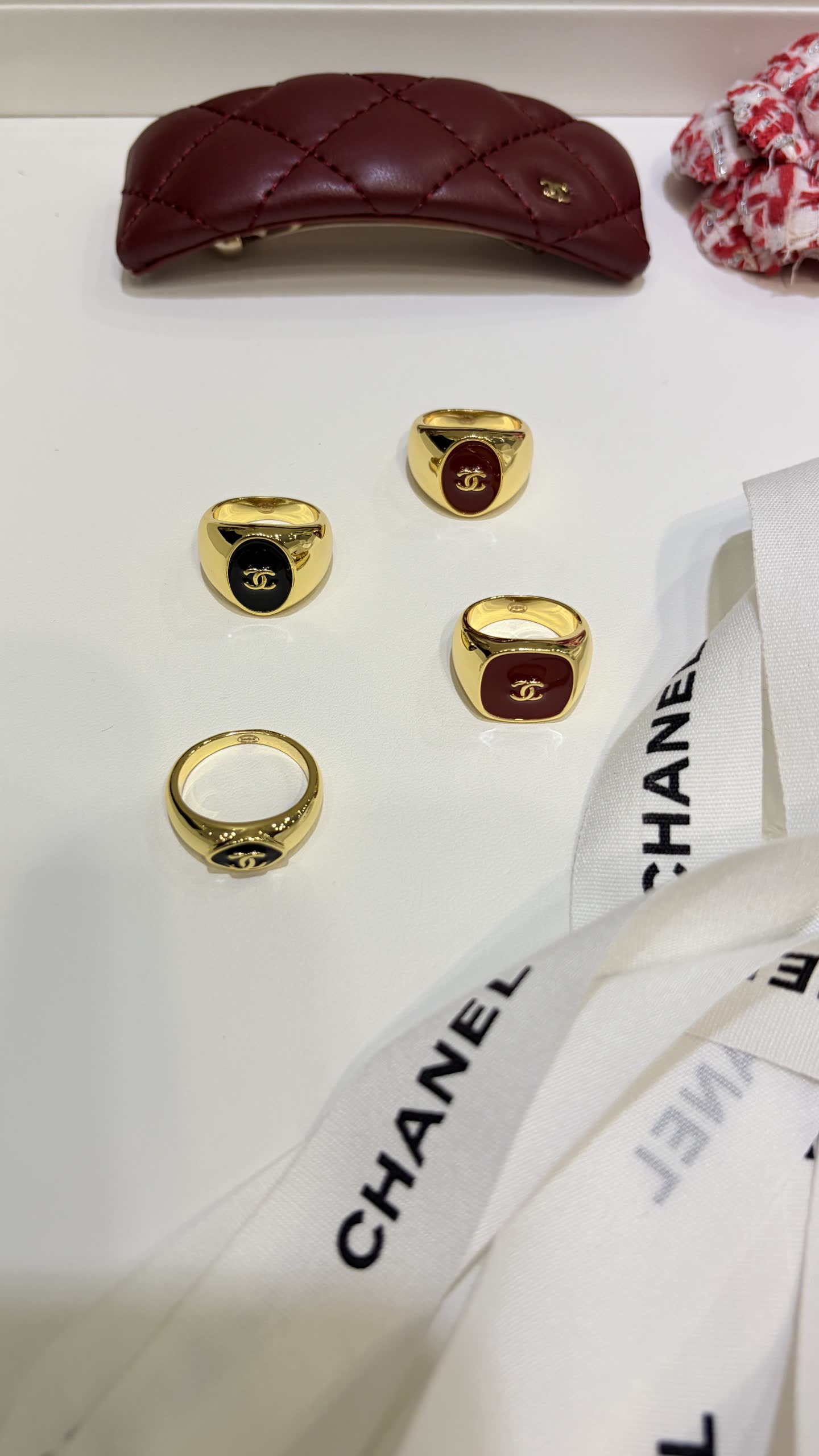 Chanel CC Ring and Bracelet Set