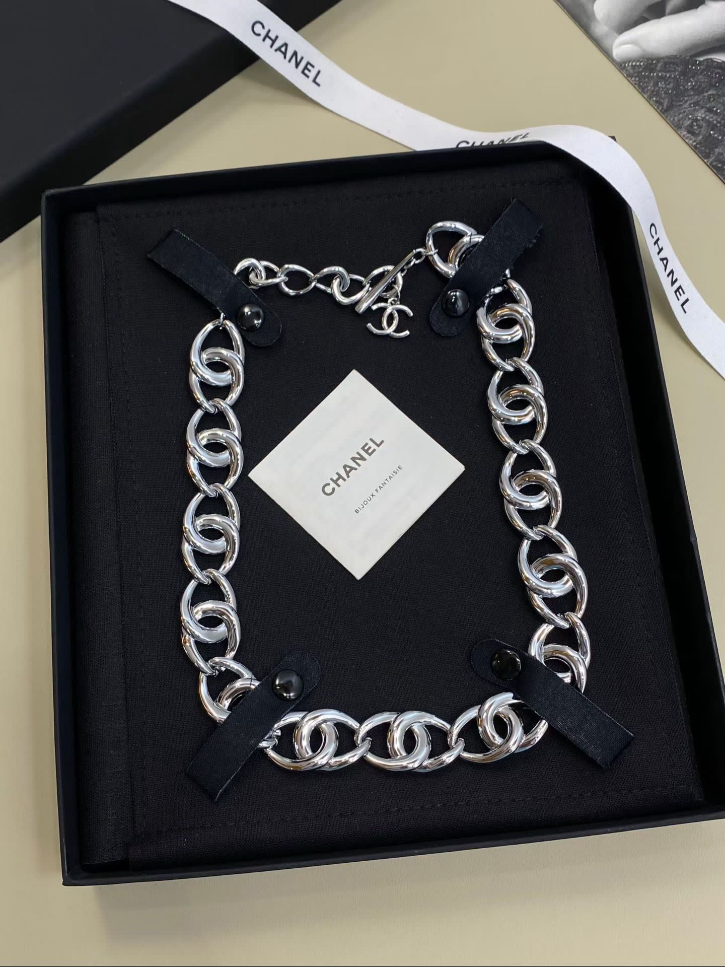 Chanel Silver Chain Link Bracelet