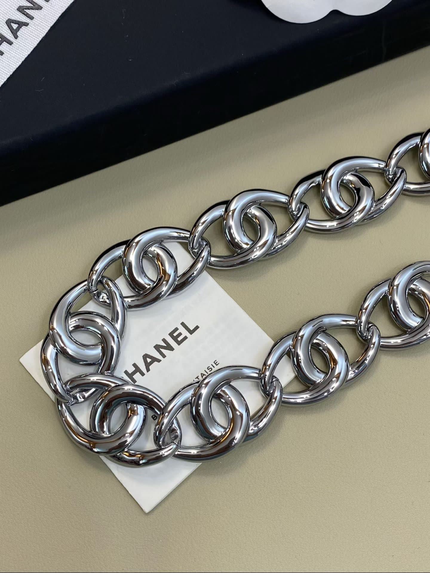 Chanel Silver Chain Link Bracelet