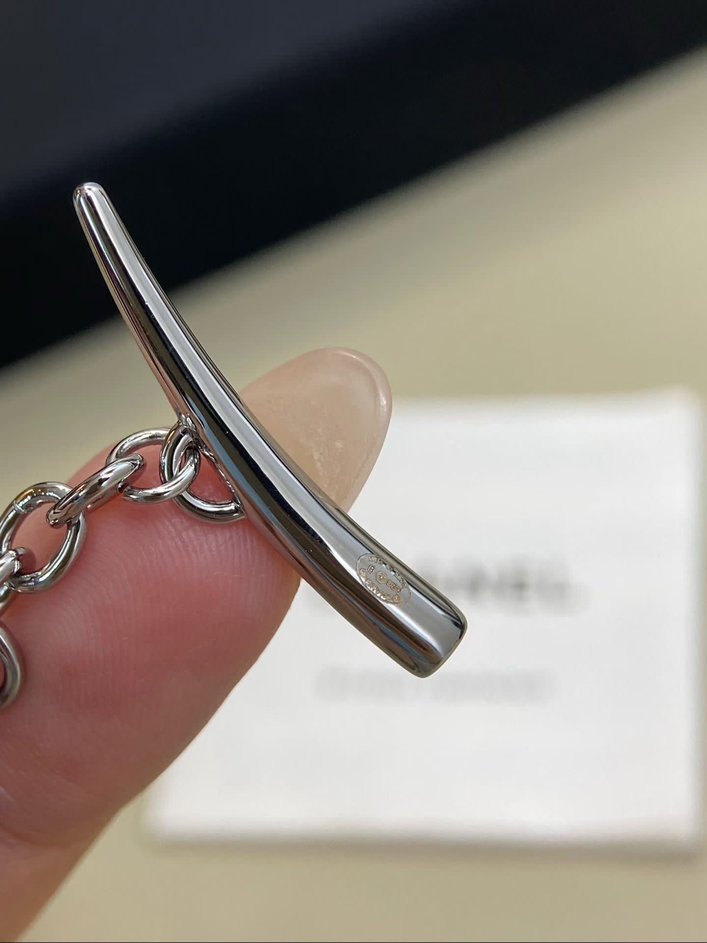 Chanel Silver Chain Link Bracelet