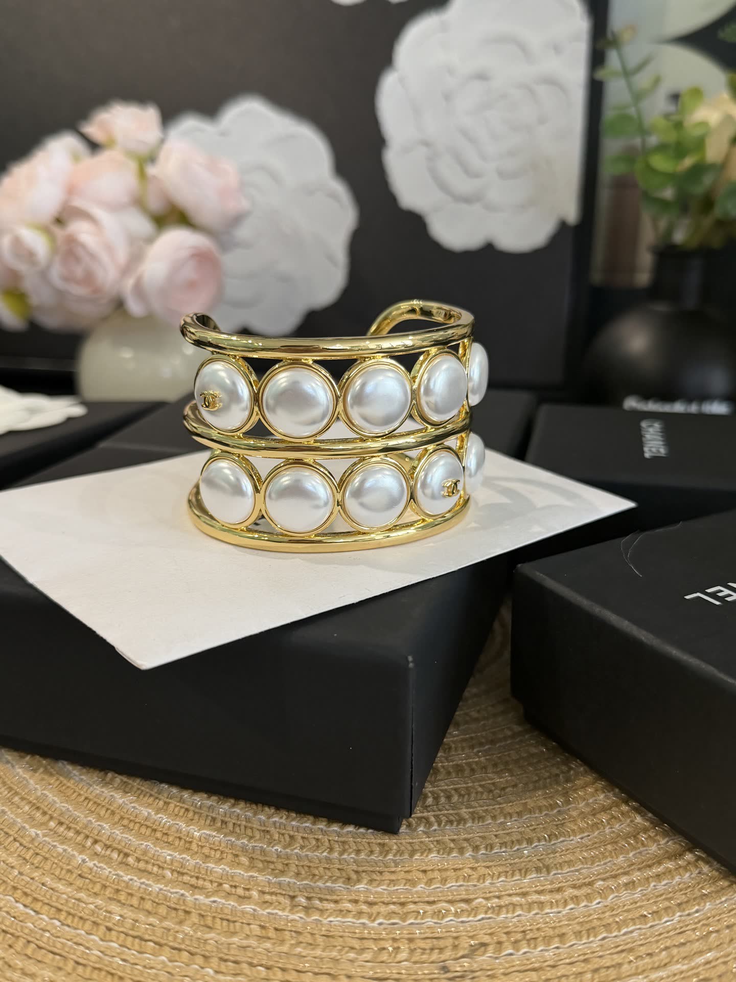 Chanel Pearl Cuff Bracelet Chanel Pearl Cuff Bracelet