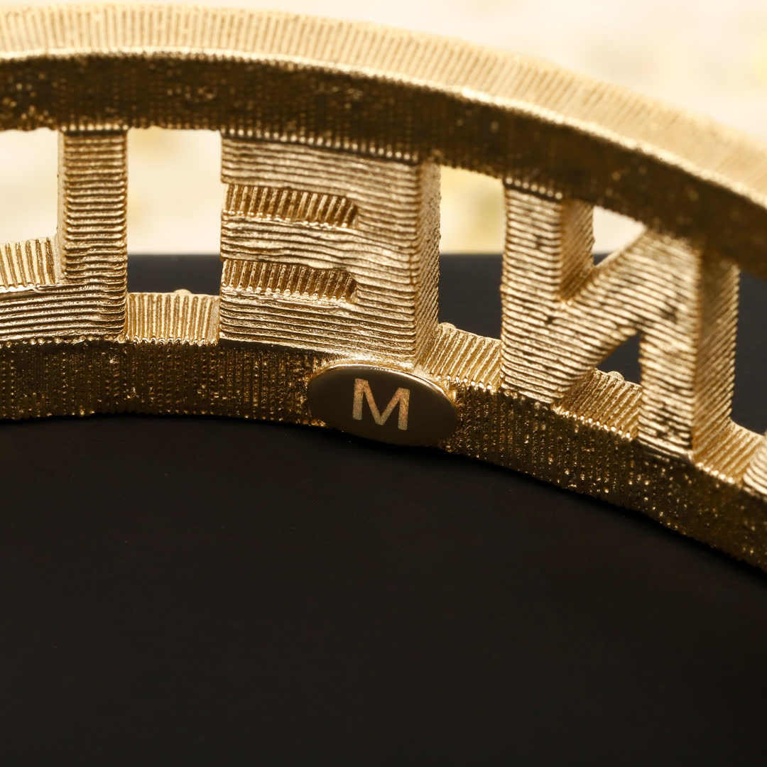 Chanel Diamond-Encrusted 'CHANEL' Cuff Bracelet