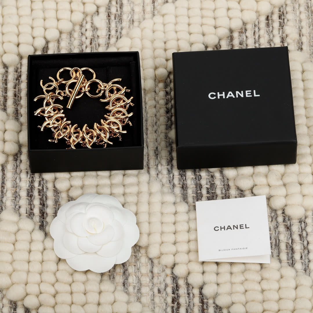 Chanel CC Logo Bracelet Chanel CC Logo Bracelet