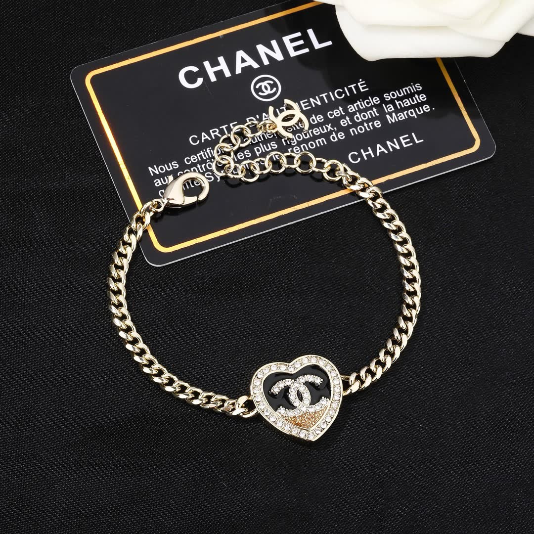 Chanel Heart Shaped Bracelet