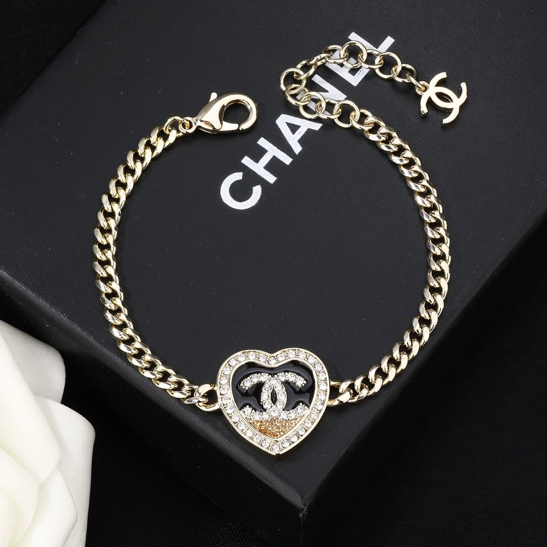 Chanel Heart Shaped Bracelet