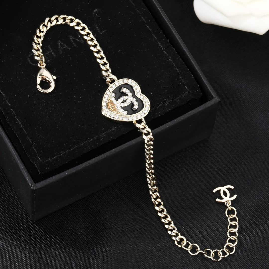 Chanel Heart Shaped Bracelet