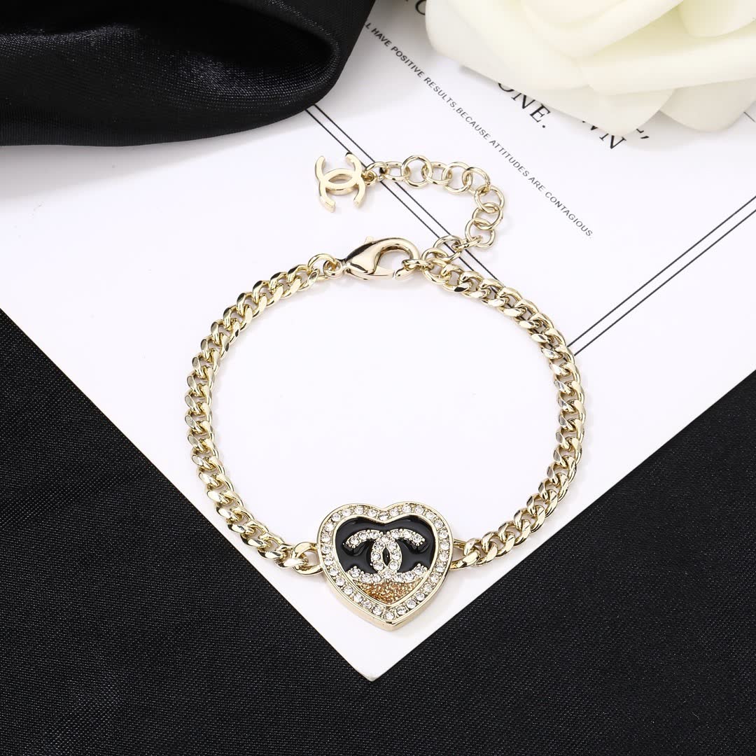 Chanel Heart Shaped Bracelet
