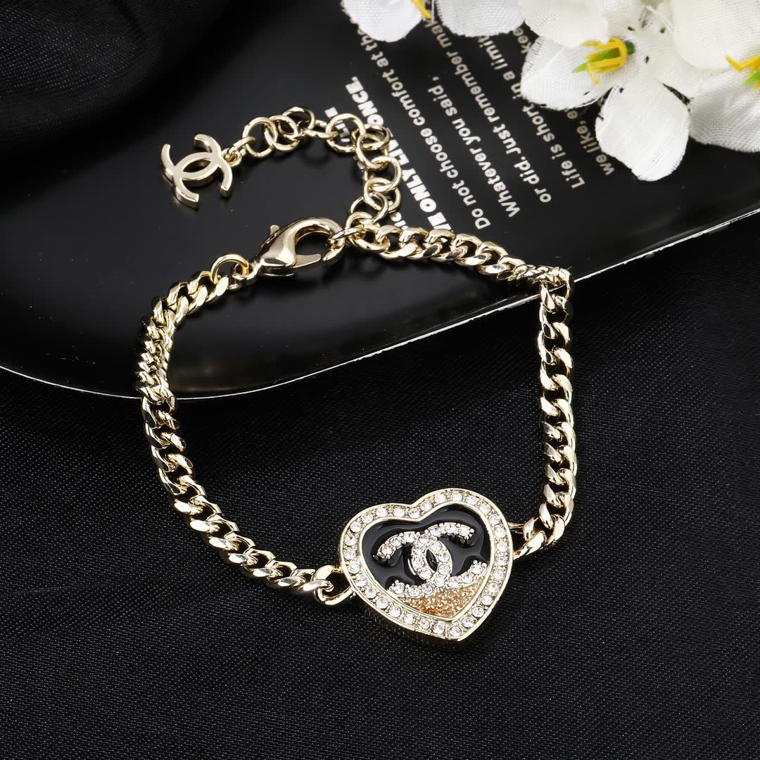 Chanel Heart Shaped Bracelet