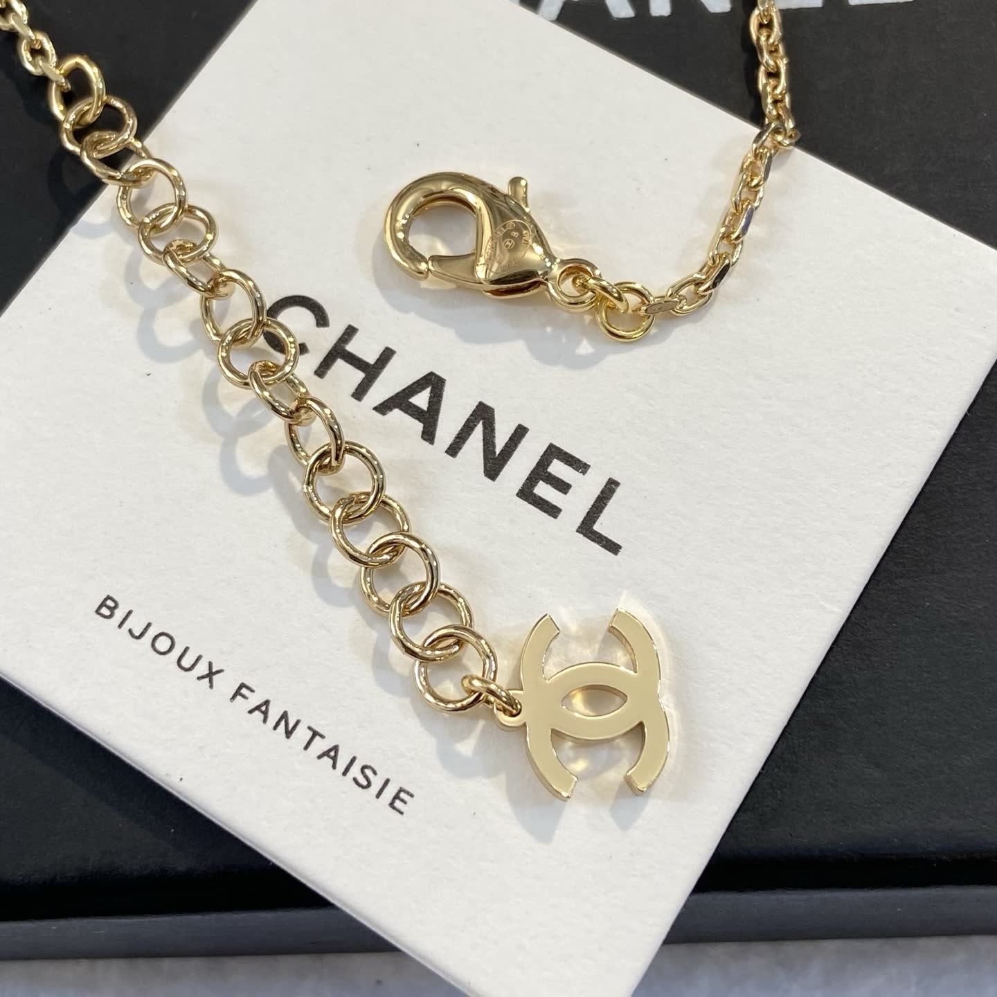 Chanel Bracelet with Enamel Flower and Pearl Design