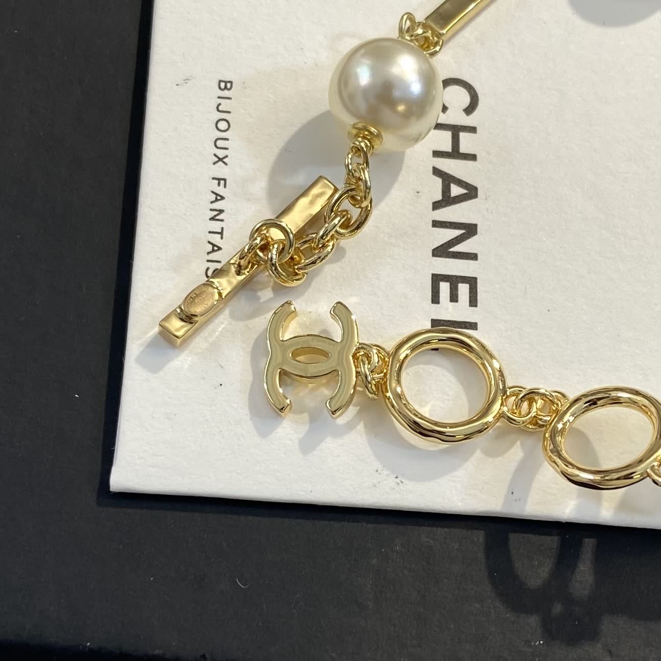 Chanel Gold-tone Pearl Bracelet
