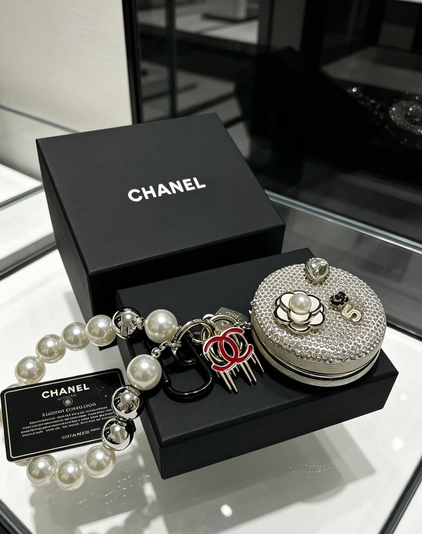 Chanel Pearl Charm Bracelet