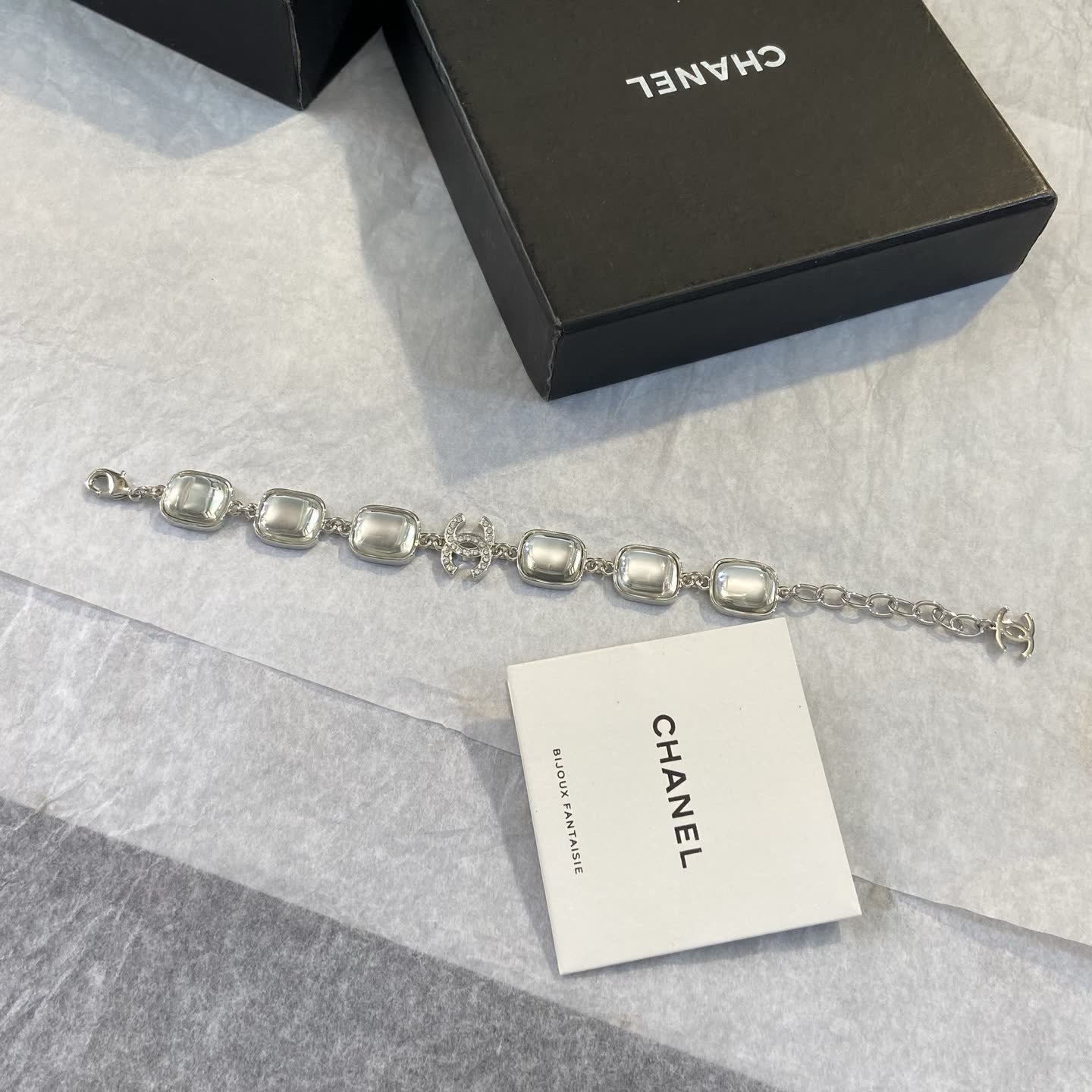Chanel Silver Tone Bracelet
