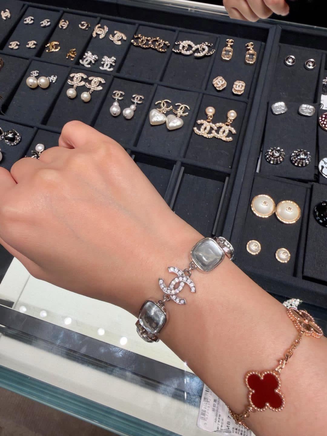 Chanel Silver Tone Bracelet