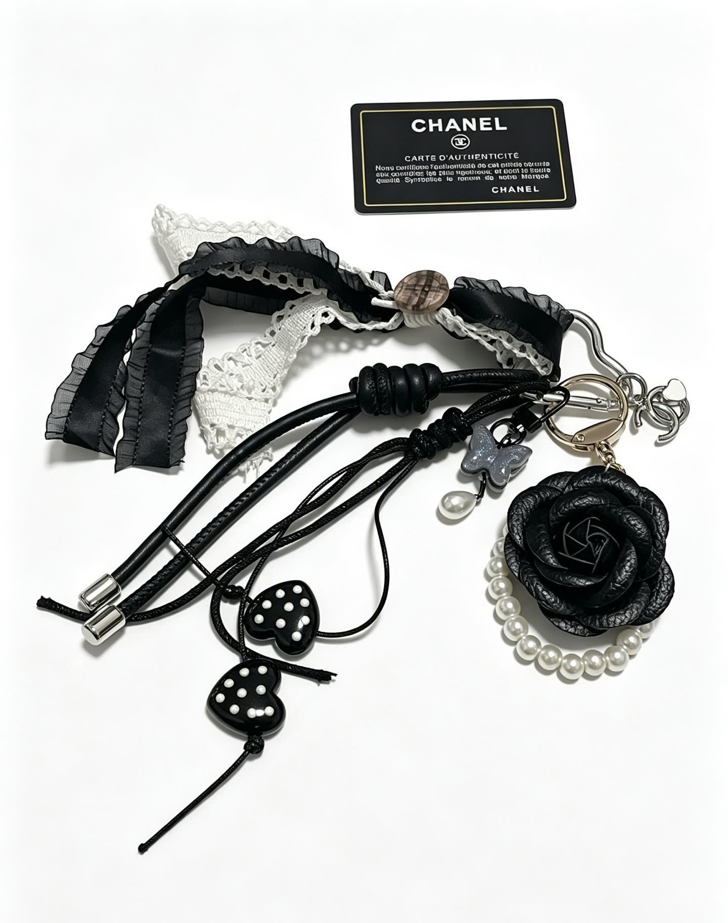 Chanel Black Rose Charm Bracelet Chanel Black Rose Charm Bracelet