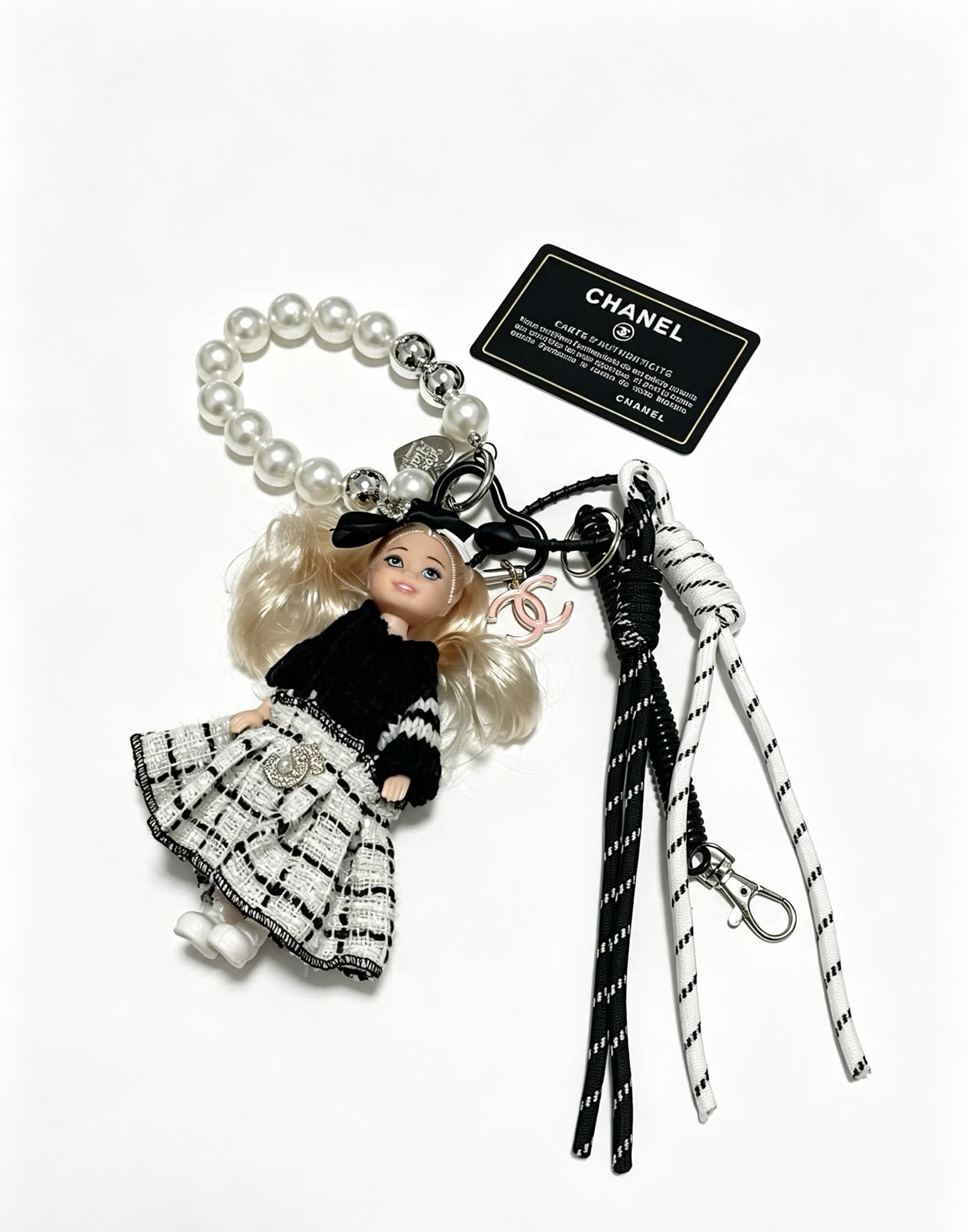Chanel Doll Charm with Pearl Bracelet
