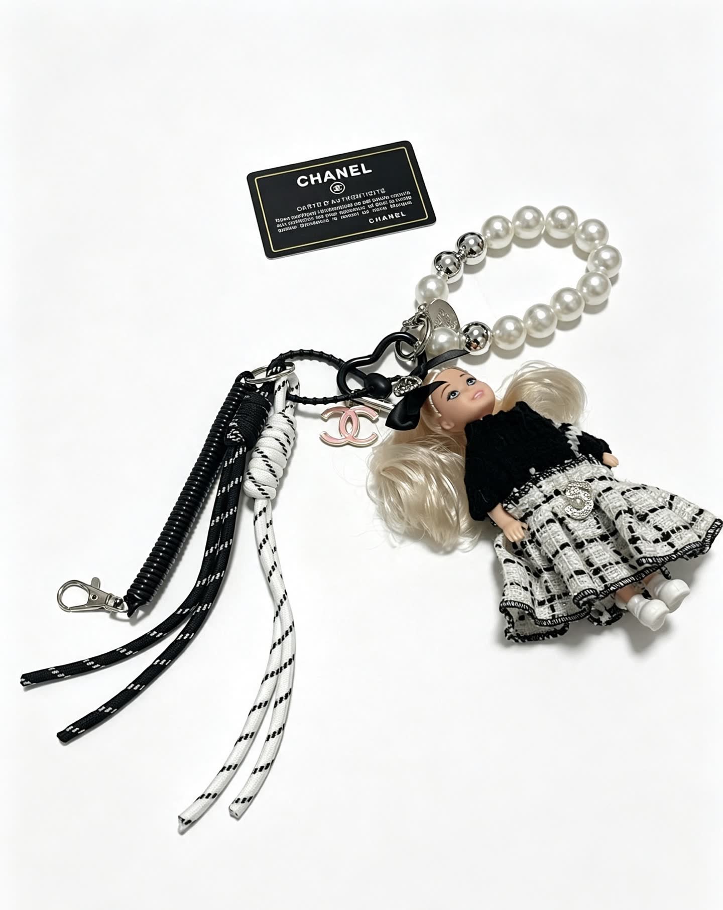 Chanel Doll Charm with Pearl Bracelet