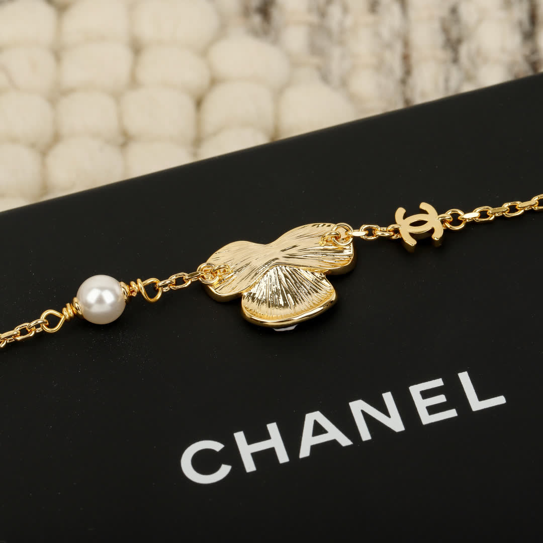 Chanel Enamel Flower Bracelets Set