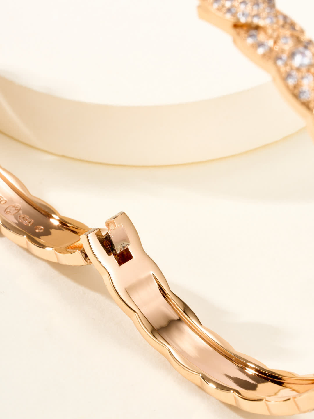 Chanel Elegant Twisted Diamond Bangle Bracelet Chanel Elegant Twisted Diamond Bangle Bracelet