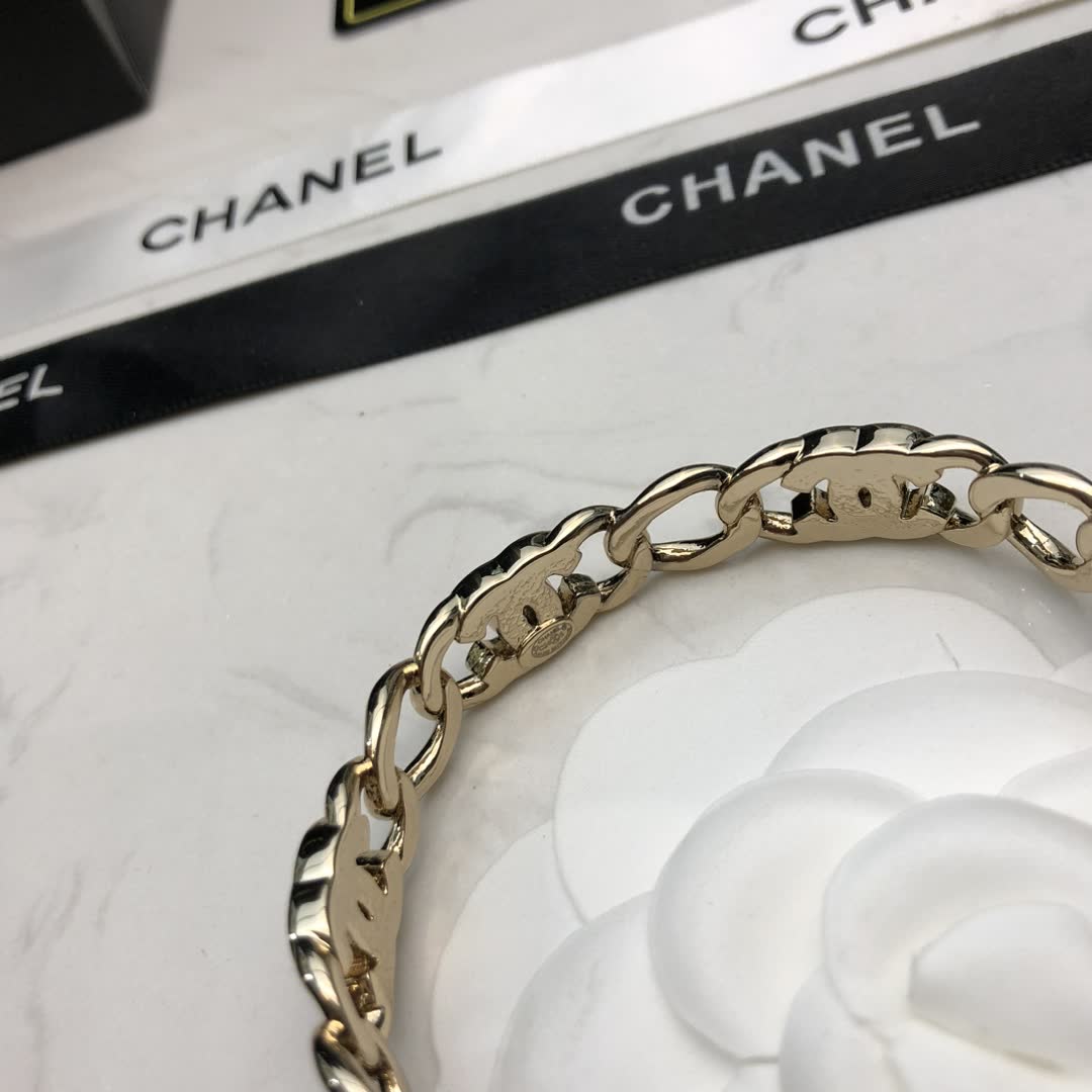 Chanel CC Logo Enamel Bracelet