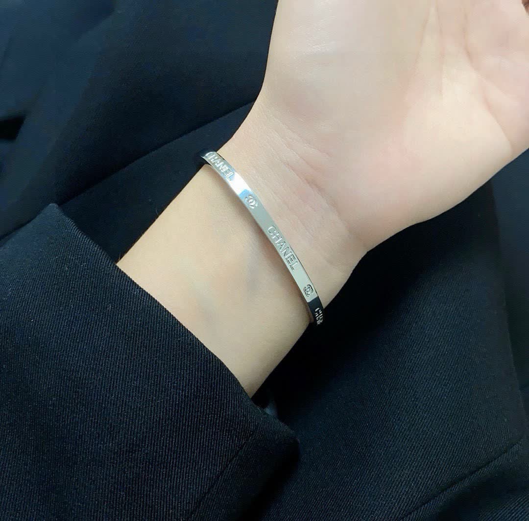 Chanel Classic Logo Bangles Set