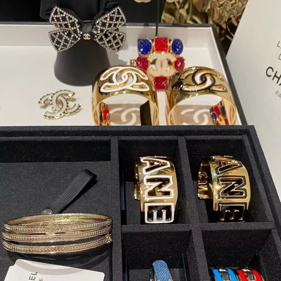 Chanel CC Logo Cuff Bracelet