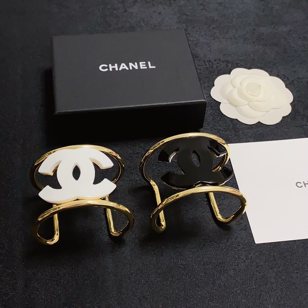 Chanel CC Logo Cuff Bracelets
