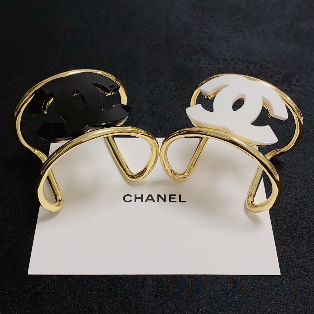 Chanel CC Logo Cuff Bracelets