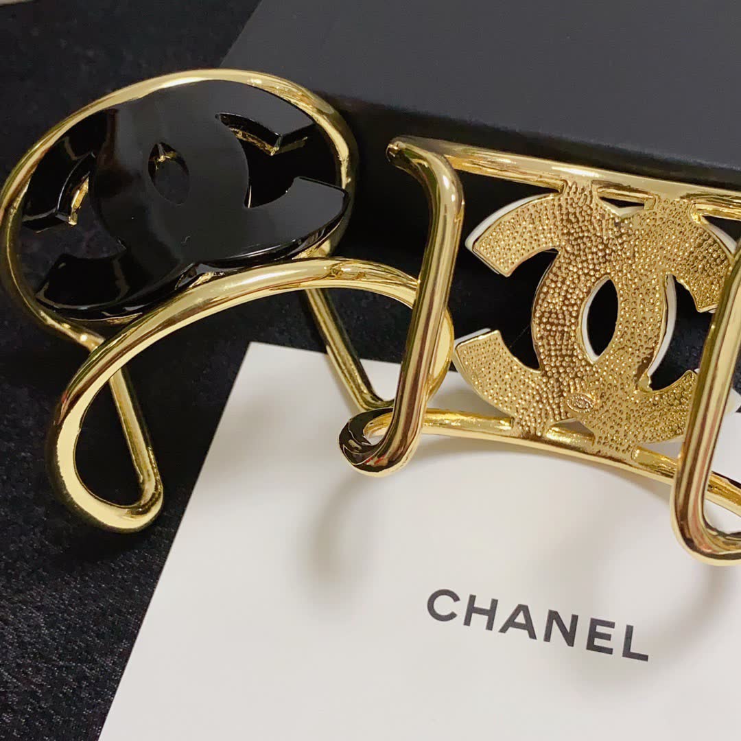 Chanel CC Logo Cuff Bracelets