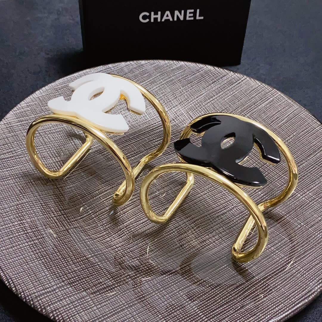 Chanel CC Logo Cuff Bracelets