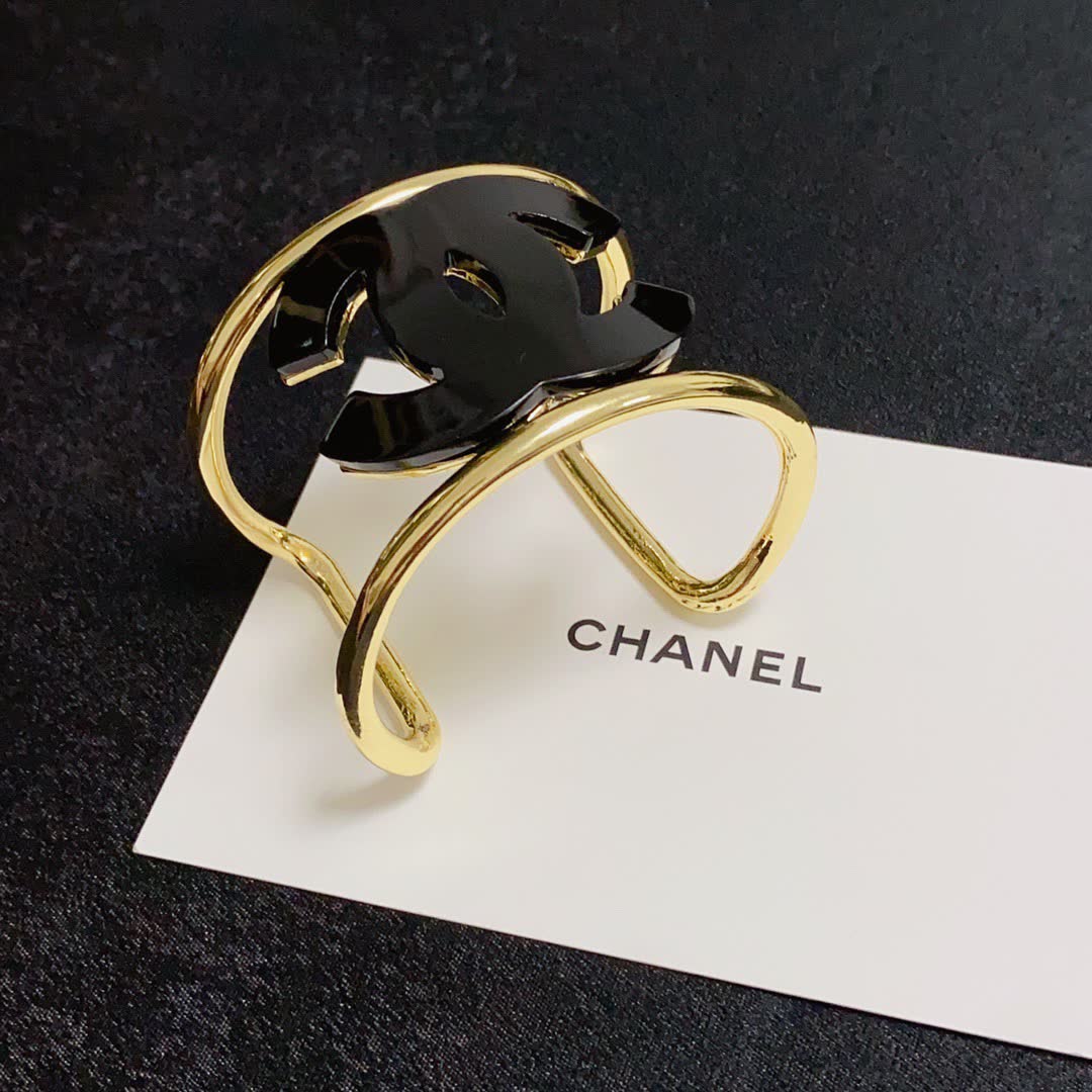 Chanel CC Logo Cuff Bracelets