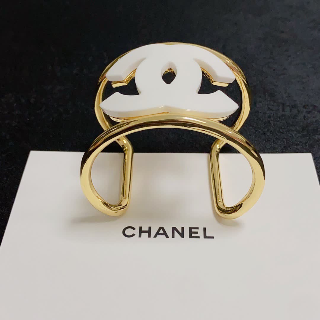 Chanel CC Logo Cuff Bracelets