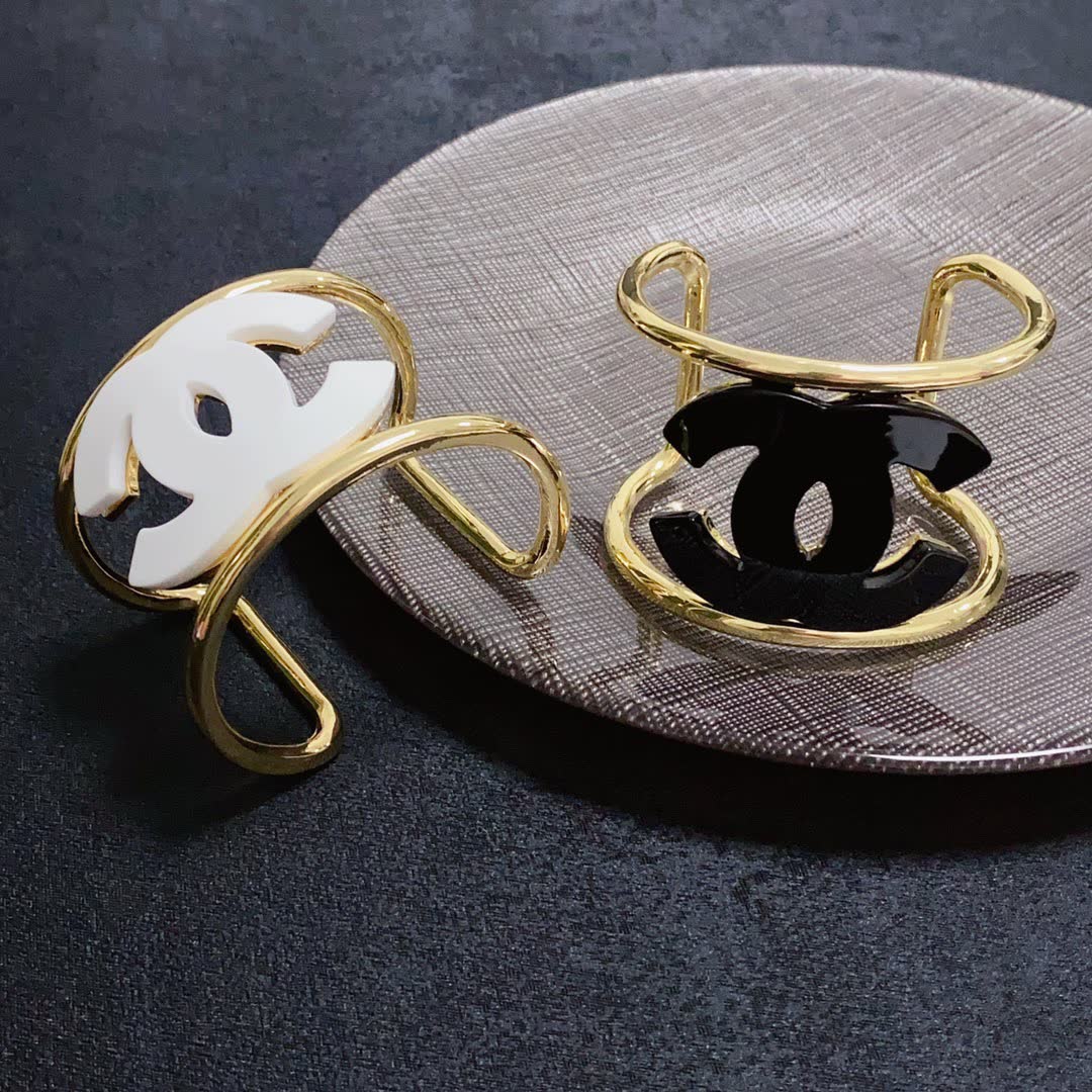 Chanel CC Logo Cuff Bracelets