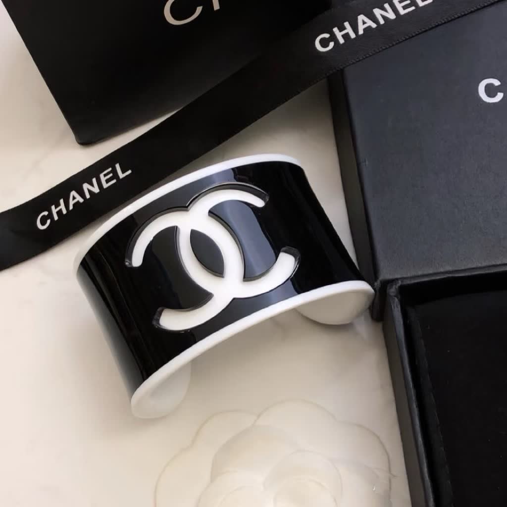 Chanel CC Logo Cuff Bracelet