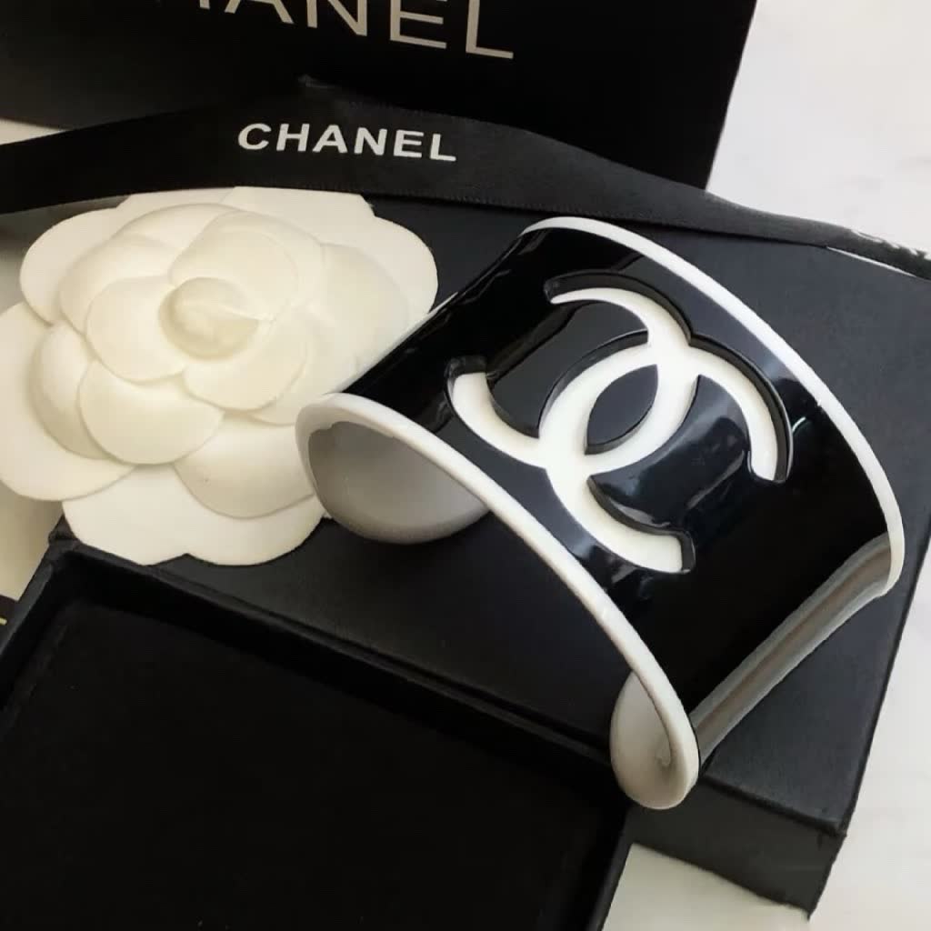 Chanel CC Logo Cuff Bracelet